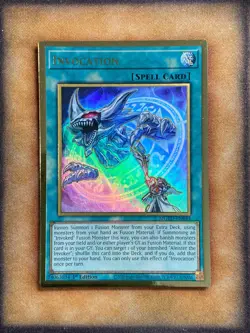 Yugioh Invocation MGED-EN044 Gold Rare 1st Ed NM - Image 1