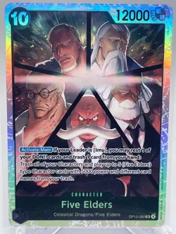 2025 One Piece Carrying On His Will OP13-082 FIVE ELDERS SR TCG English - Image 1