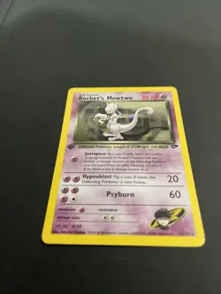 Pokemon TCG Rockets Mewtwo Gym Challenge Holo Card 14/132 1st Edition - Image 2