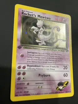 Pokemon TCG Rockets Mewtwo Gym Challenge Holo Card 14/132 1st Edition - Image 3