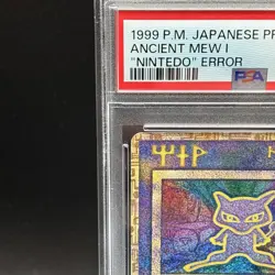 PSA 9 Ancient Mew I Nintedo Error Holo Movie Promo Pokemon Card Japanese 1999 - Image 2