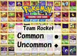 Team Rocket Pokemon Cards TCG WOTC Singles Common Uncommon - Image 1