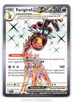Farigiraf EX 194/162 - Temporal Forces - Pokemon Card - Near Mint - Image 1