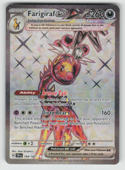 Farigiraf ex Pokemon Temporal Forces 194/162 Full Art Ultra Rare NM - Image 1