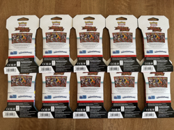 Pokemon TCG Destined Rivals Sleeved Booster Pack Lot of 10 - Image 2