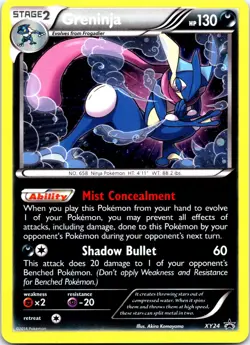 Pokemon Greninja XY Black Star Promo Holo XY24 EN Pokemon - Image 1