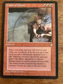 Game of Chaos LP Ice Age Red Sorcery Mtg Magic English Regular - Image 1