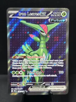 Pokemon Iron Leaves EX 186/162 Temporal Forces Full Art Holo Near Mint - Image 1