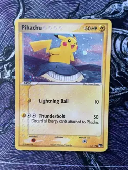 Pikachu - 12/17 - Pokemon Pop Series 5 Holo Card NM - Image 1
