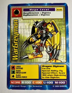 Digimon ST-84 WarGreymon Swedish Promo Card TCG - Image 1