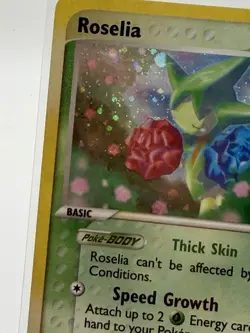 Pokemon Roselia 60 HP Holo Rare Card EX Dragon 9/97 English - Image 3