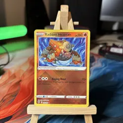 Pokemon TCG Radiant Heatran Holo Rare Card Astral Radiance 027/189 - Image 1