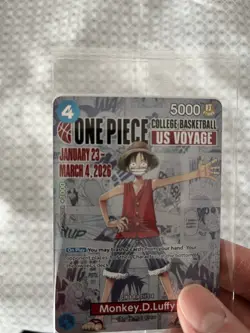 Bandai One Piece Card Game Monkey D. Luffy College Basketball US Voyage Promo - Image 3