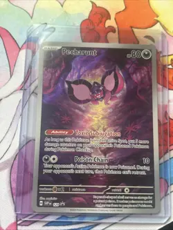 Pokemon TCG Pecharunt 129 Scarlet & Violet Promo Holo Card Near Mint Condition - Image 1