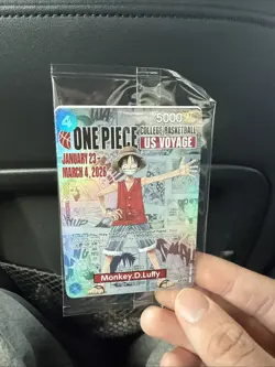One Piece x Rutgers College Basketball US Voyage Monkey D. Luffy Trading Card - Image 1