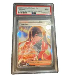 Pokemon Carmine 217/167 Twilight Masquerade Special Illustration Rare Holo PSA 9 - Image 1