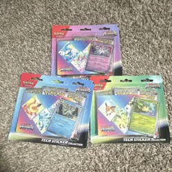 Pokemon Prismatic Evolutions Tech Sticker Collection 3 Pack Lot - Image 1