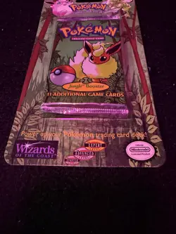 1999 WOTC Pokemon Jungle Booster Sealed Blister Pack Flareon NEW Mint - Image 4