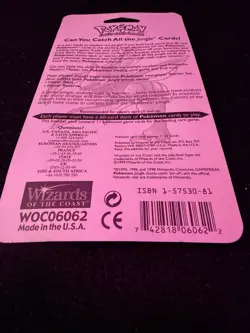 1999 WOTC Pokemon Jungle Booster Sealed Blister Pack Flareon NEW Mint - Image 5