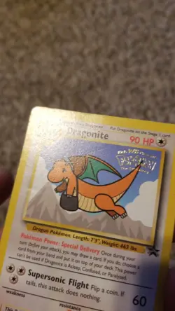 Pokemon Vintage WOTC Dragonite First Movie Black Star Promo 05/53 - Image 2