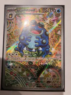 Seismitoad Illustration Rare 105/086 Pokemon Black Bolt English NM - Image 1