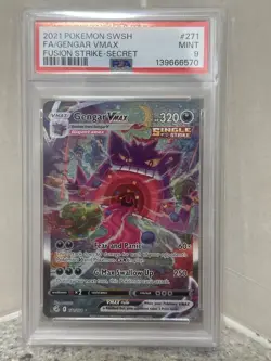 POKEMON TCG - GENGAR VMAX 271/264 POKEMON PSA 9 FUSION STRIKE SECRET RARE - Image 1