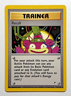 Recall 116/132 Pokemon Card 2000 Gym Heroes LP - Image 1