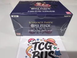 Brand New One Piece Romance Dawn OP-01 ENGLISH Booster Box Sealed White Bottom 811039038205 - Image 1