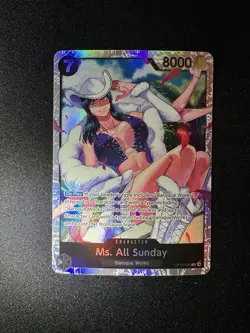 One Piece TCG MS. All Sunday OP14-084 SR The Azure Sea’s Seven LP - Image 3