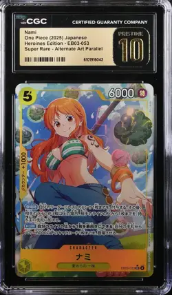 2025 ONE PIECE JAPANESE HEROINES EDITION NAMI ALT ART EB03-053 CGC 10 PRISTINE - Image 1