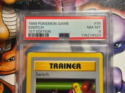 1999 Pokemon ~ Base Set 1st Edition ~ Switch #95 ~ PSA 8 NM-MT - Image 2