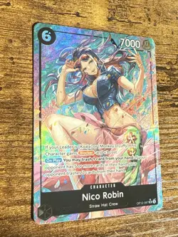 One Piece TCG Legacy of the Master OP12-087 SR .. NICO ROBIN Super Rare Alt Art - Image 2