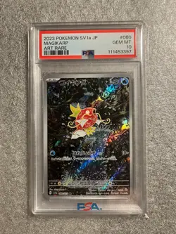 Pokemon Card PSA 10 Magikarp 080/073 sv1a Triplet Beat AR Japanese - Image 1