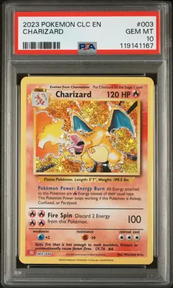 2023 POKEMON CLC TRADING CARD GAME CLASSIC CHARIZARD #003 PSA Gem Mint 10 - Image 1