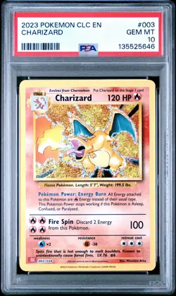 Charizard 003 CLC Trading Card Game Classic Pokemon PSA 10 *646 - Image 1