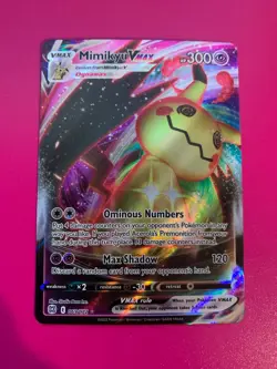 Pokemon Mimikyu VMAX Holo Ultra Rare TCG Card Brilliant Stars 069/172 NM - Image 1