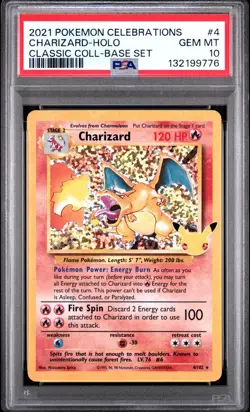 PSA 10 CHARIZARD 4/102 HOLO CELEBRATIONS CLASSIC COLLECTION POKEMON 🔥 - Image 1