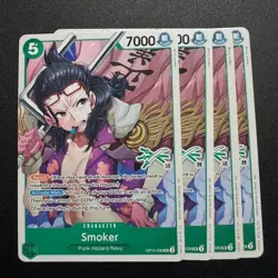 4x Smoker OP10-030 SR - One Piece TCG English Playset Learn Together Zoro - Image 1