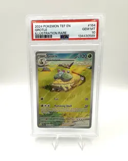 GROTLE - POKEMON-TEF EN (2024) ILLUSTRATION RARE- #164/162 PSA 10 GEM MINT - Image 1