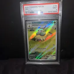 2024 POKEMON TEF EN-TEMPORAL FORCES ILLUSTRATION RARE #164 GROTLE PSA 9 - Image 1