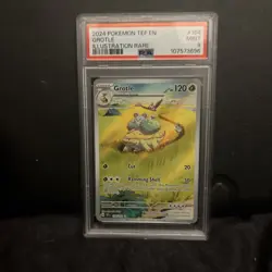 2024 POKEMON TEF EN-TEMPORAL FORCES ILLUSTRATION RARE #164 GROTLE PSA 9 - Image 2