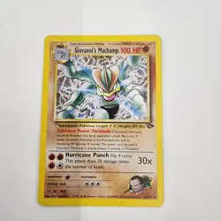 Giovanni's Machamp 6/132 Gym Challenge 2000 Pokemon TCG Holo rare - Image 1