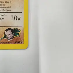 Giovanni's Machamp 6/132 Gym Challenge 2000 Pokemon TCG Holo rare - Image 4