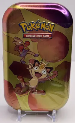 Pokemon TCG: Scarlet & Violet 151 Mini Tin (Meowth & Hitmonchan) New Sealed - Image 1