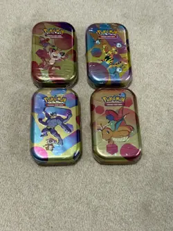 Pokemon TCG Scarlet & Violet 151 Mini Tin x 4 . New & Factory Sealed Pokemon CCG - Image 1