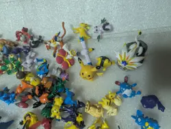 AS IS - NO RETURNS Lot of Pokemon Mini Mostly R/L.W RL Figure - Poor Shape Cards - Image 2