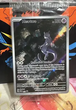 Mewtwo SVP052 Scarlet & Violet 151 Illustration Promo Pokemon Card * Sealed * - Image 1