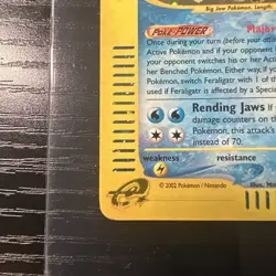 Feraligatr 12/165 Holo Expedition Rare WOTC Vintage Pokemon Swirl - Image 2