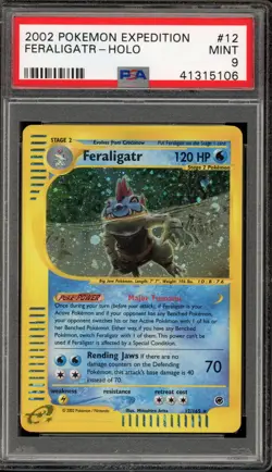 Pokemon Feraligatr Expedition Holo Rare #12 PSA 9 Mint - Image 1