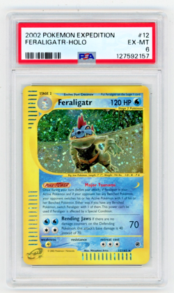 2002 Pokemon Expedition Feraligatr 012/165 Holo PSA 6 - Image 1